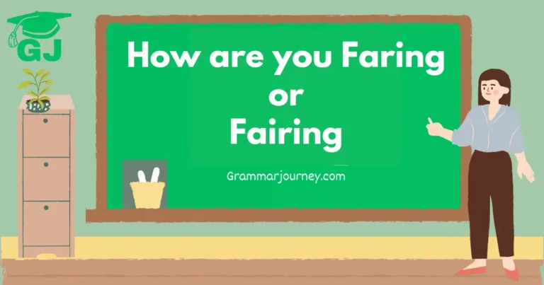 How are you Faring