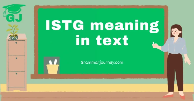 istg meaning in text