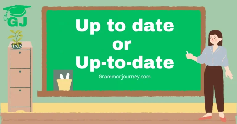 up to date or up-to-date